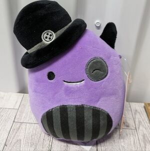 Squishmallows Purple Plush with Black Top Hat